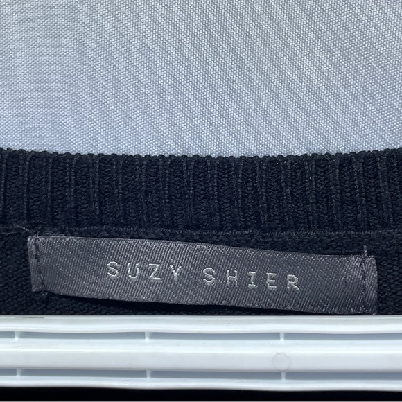 Suzy sher sweater dress knitted black with pockets - Picture 13 of 16